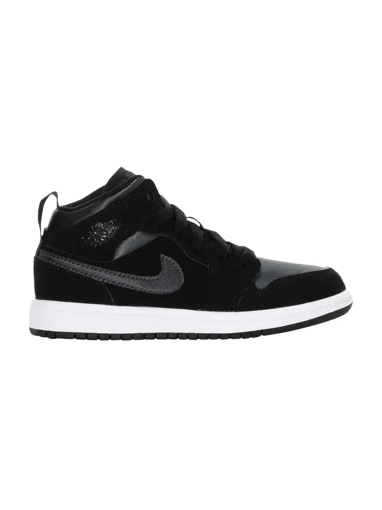 Кроссовки Air Jordan Air Jordan 1 Mid SE PS 'Black Anthracite' — изображение 1 из 1, черный//белый