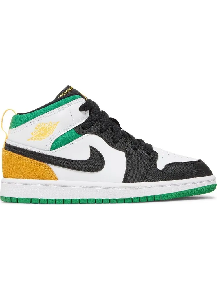 Кроссовки Air Jordan 1 Mid SE PS Oakland — изображение 1 из 8, белый
