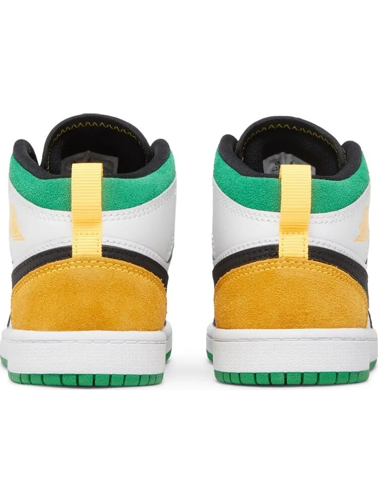 Кроссовки Air Jordan 1 Mid SE PS Oakland — изображение 6 из 8, белый