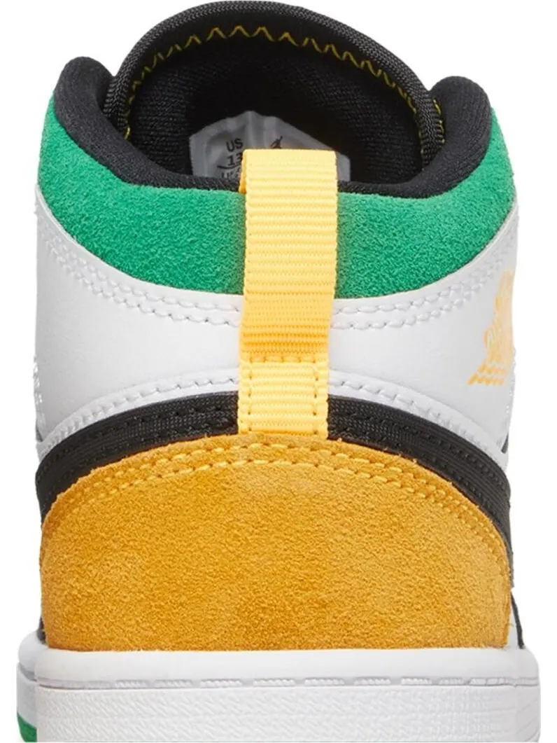 Кроссовки Air Jordan 1 Mid SE PS Oakland — изображение 7 из 8, белый