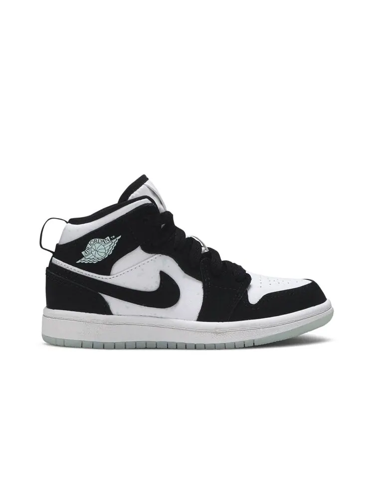 Кроссовки Air Jordan 1 Mid SE PS 'Glow in the Dark Panda' — изображение 1 из 4, черный