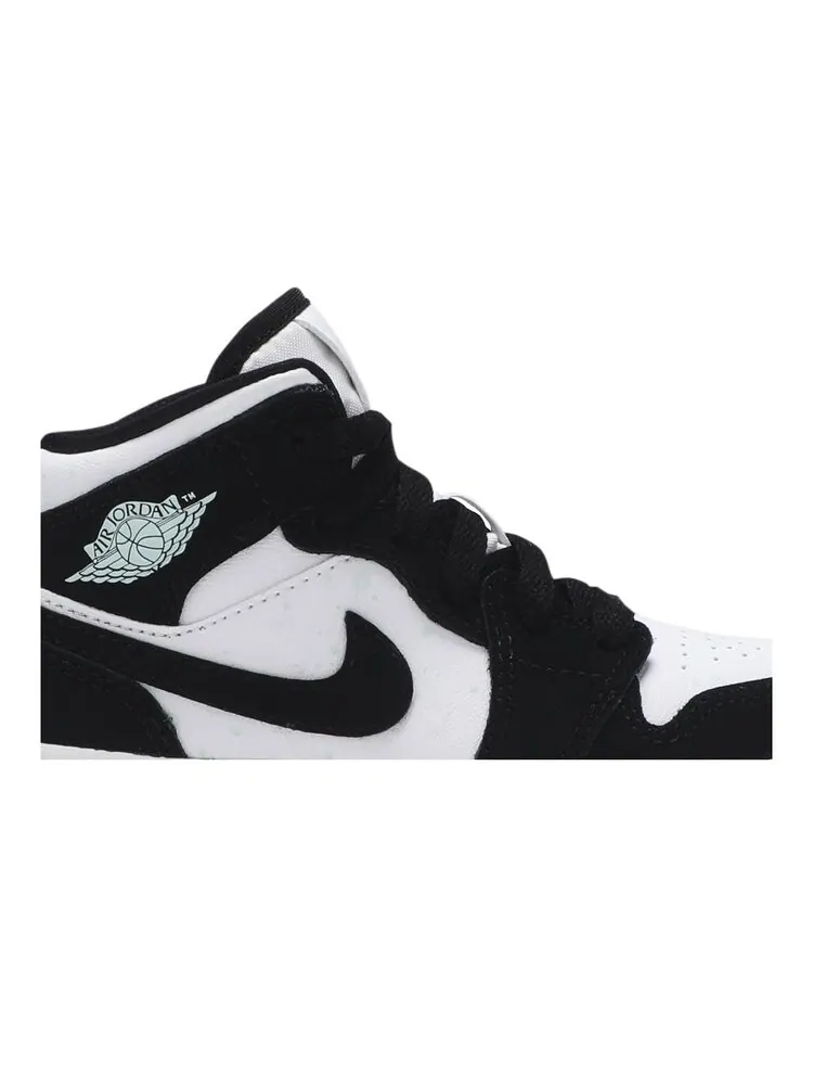 Кроссовки Air Jordan 1 Mid SE PS 'Glow in the Dark Panda' — изображение 2 из 4, черный