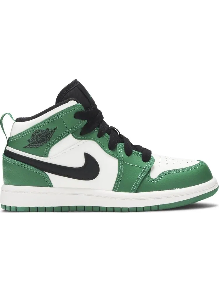 Кроссовки Air Jordan 1 Mid SE PS Pine Green — изображение 1 из 8, зеленый