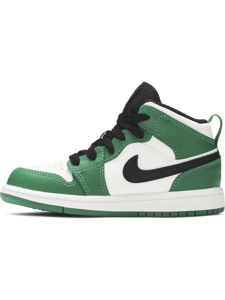Кроссовки Air Jordan 1 Mid SE PS Pine Green — изображение 3 из 8, зеленый