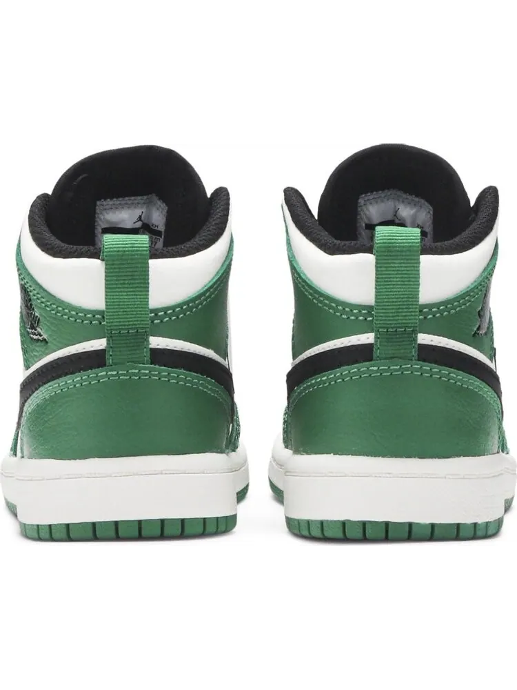 Кроссовки Air Jordan 1 Mid SE PS Pine Green — изображение 6 из 8, зеленый
