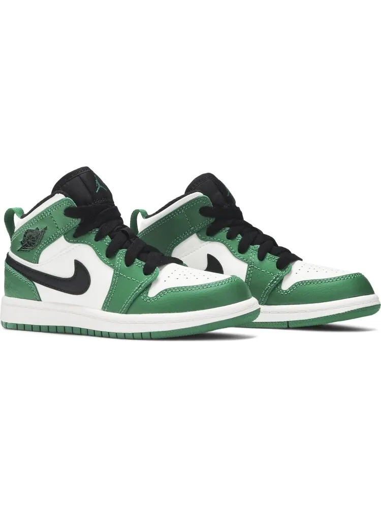 Кроссовки Air Jordan 1 Mid SE PS Pine Green — изображение 8 из 8, зеленый