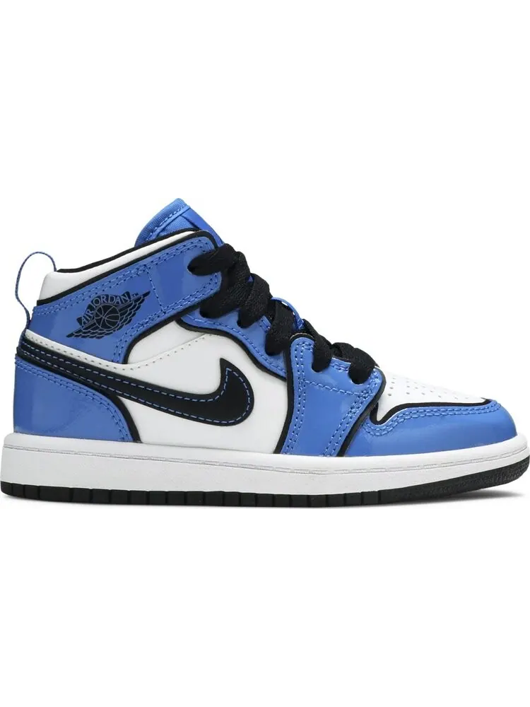 Кроссовки Air Jordan 1 Mid SE PS Signal Blue — изображение 1 из 8, синий