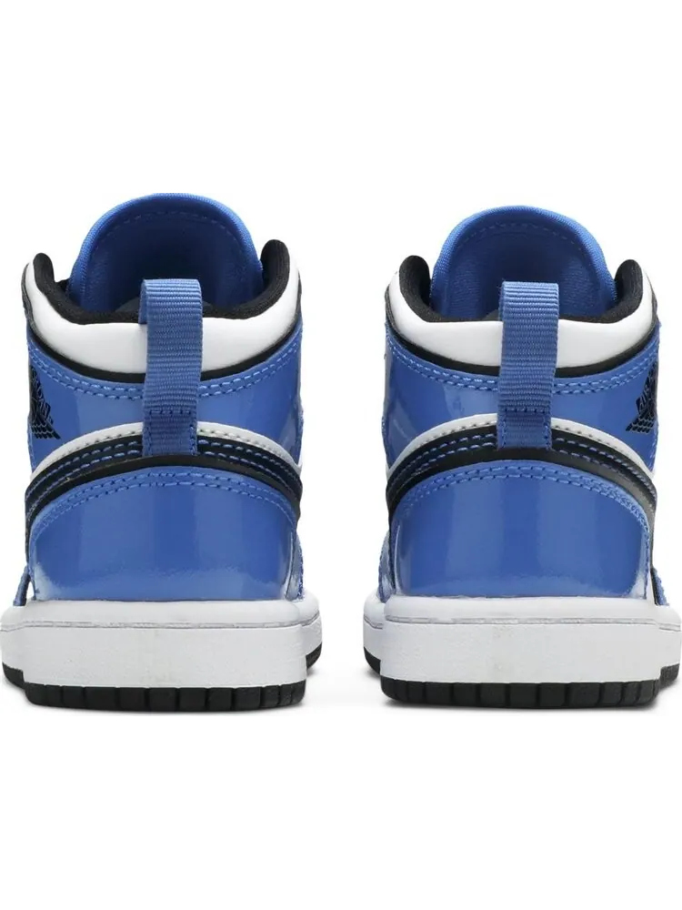 Кроссовки Air Jordan 1 Mid SE PS Signal Blue — изображение 6 из 8, синий