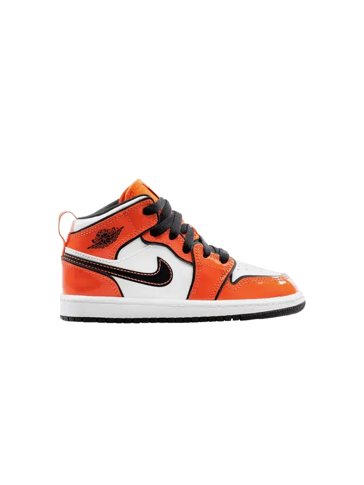 Кроссовки Air Jordan Air Jordan 1 Mid SE PS 'Turf Orange' — изображение 1 из 1, оранжевый/черный/белый