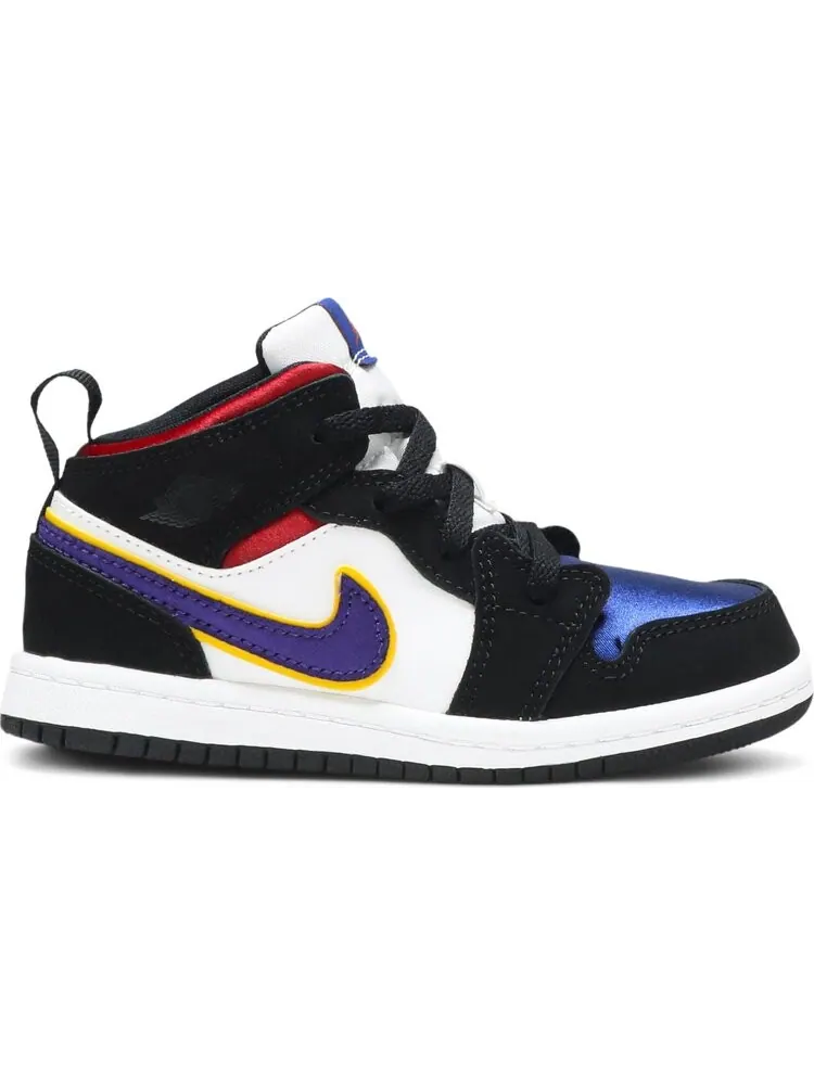 Кроссовки Jordan 1 Mid SE TD Black Field Purple — изображение 1 из 8, черный
