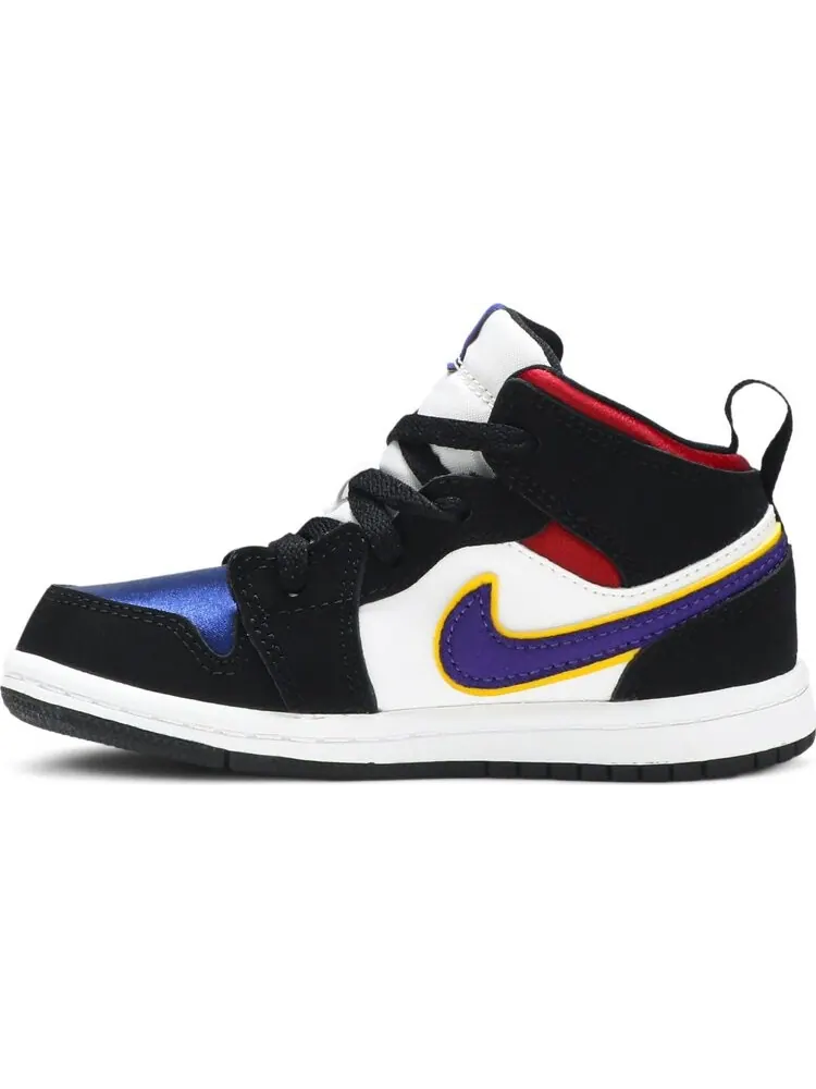 Кроссовки Jordan 1 Mid SE TD Black Field Purple — изображение 3 из 8, черный