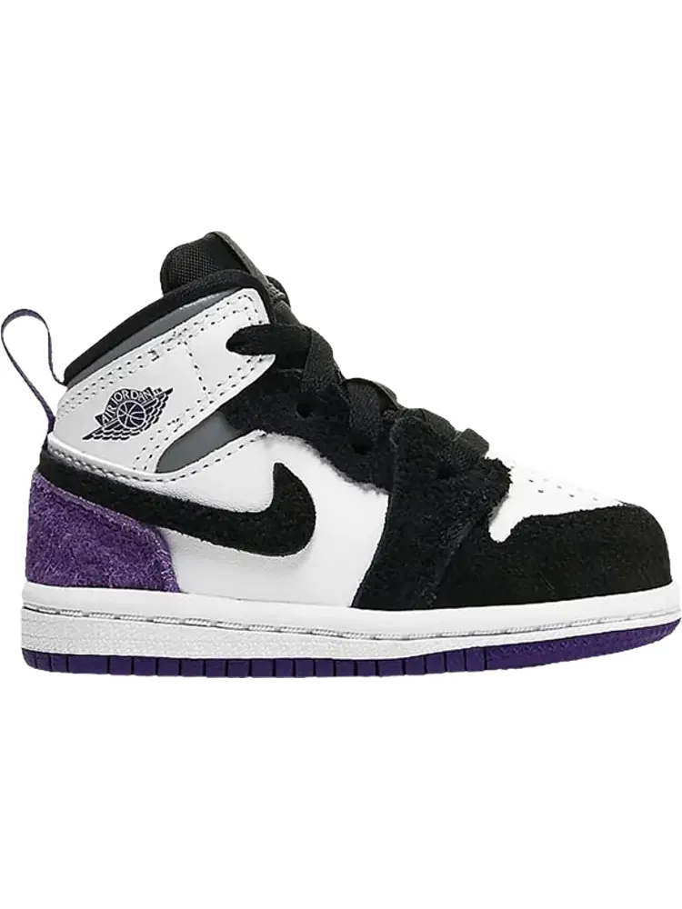 Кроссовки Air Jordan 1 Mid SE TD Varsity Purple — изображение 1 из 1, белый
