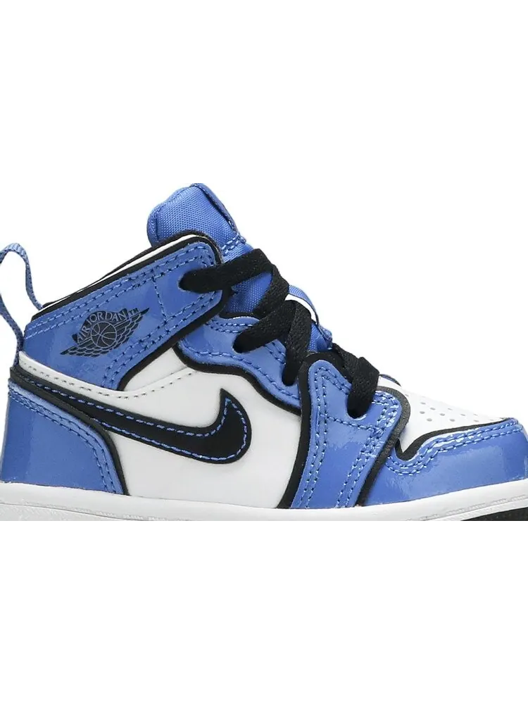 Кроссовки Air Jordan 1 Mid SE TD Signal Blue — изображение 2 из 8, синий