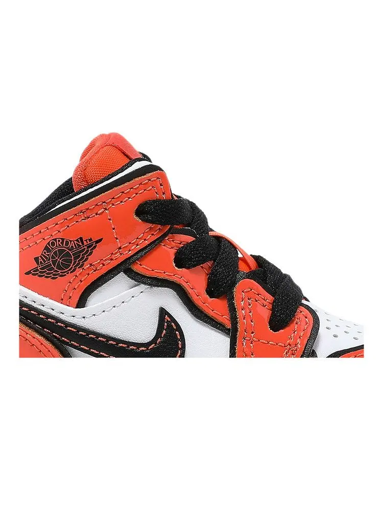 Кроссовки Air Jordan Air Jordan 1 Mid SE TD 'Turf Orange' — изображение 3 из 9, оранжевый/черный/белый