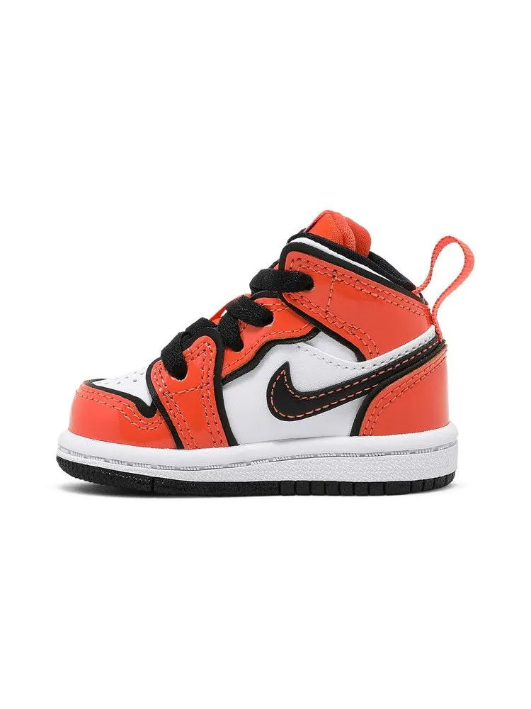 Кроссовки Air Jordan Air Jordan 1 Mid SE TD 'Turf Orange' — изображение 4 из 9, оранжевый/черный/белый