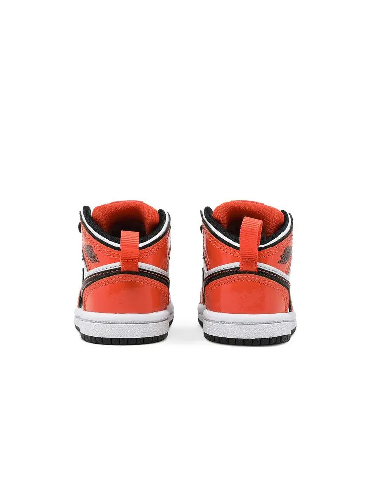 Кроссовки Air Jordan Air Jordan 1 Mid SE TD 'Turf Orange' — изображение 7 из 9, оранжевый/черный/белый