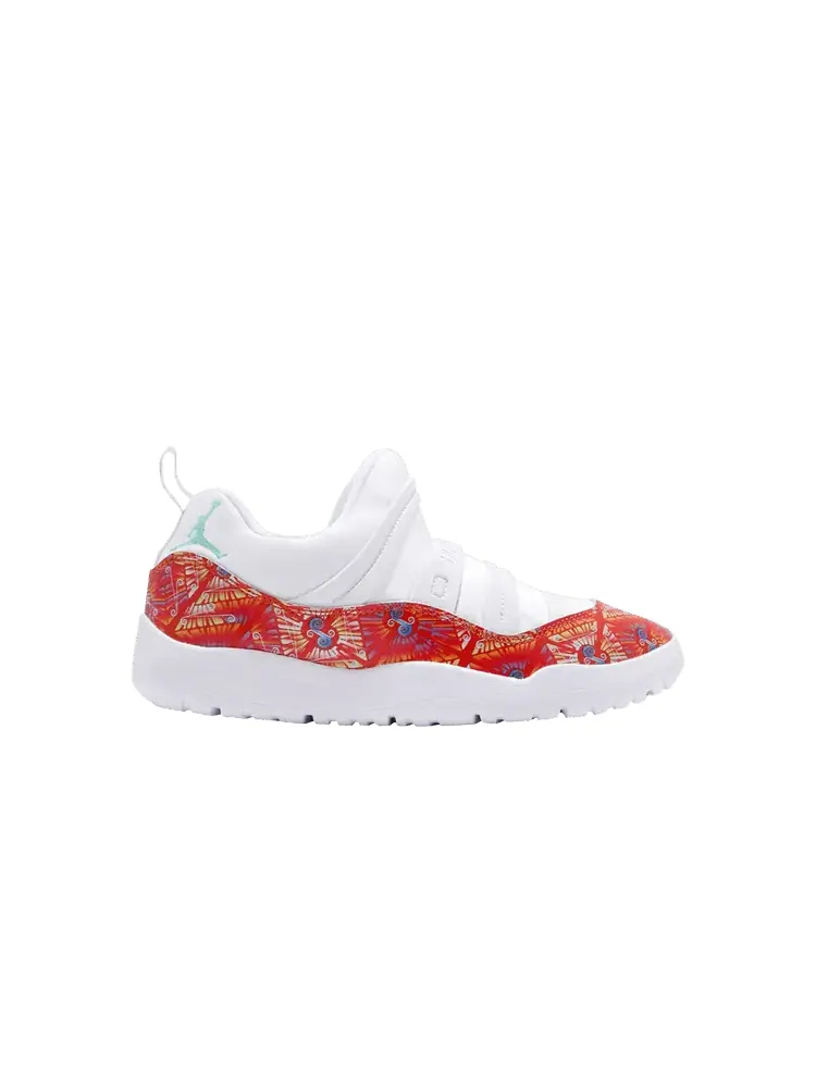 Кроссовки Air Jordan Jordan 11 Retro Little Flex PS 'Chinese New Year' — изображение 1 из 1, белый/зеленый/оранжевый