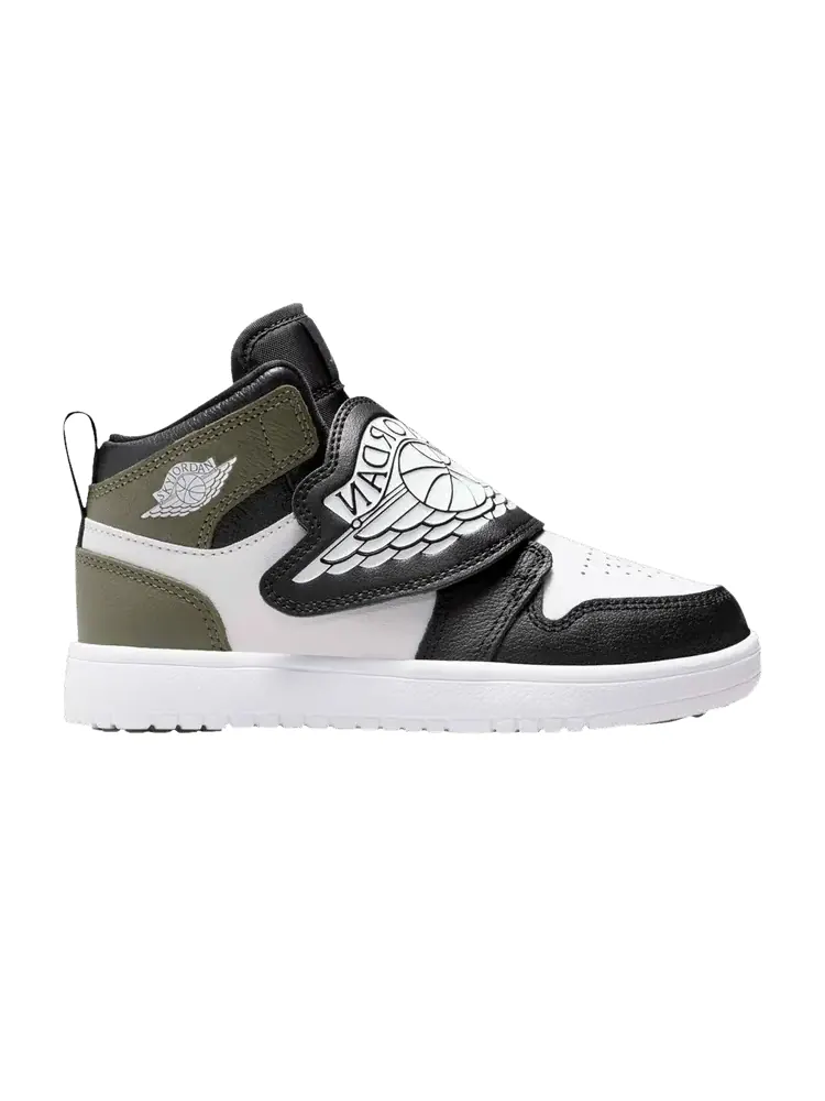 Кроссовки Sky Jordan 1 PS 'Black Toe Medium Olive' — изображение 1 из 1, черный оливковый