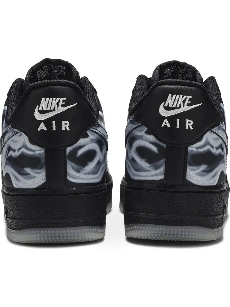 Кроссовки Nike Air Force 1 '07 QS 'Black Skeleton' — изображение 6 из 8, черный