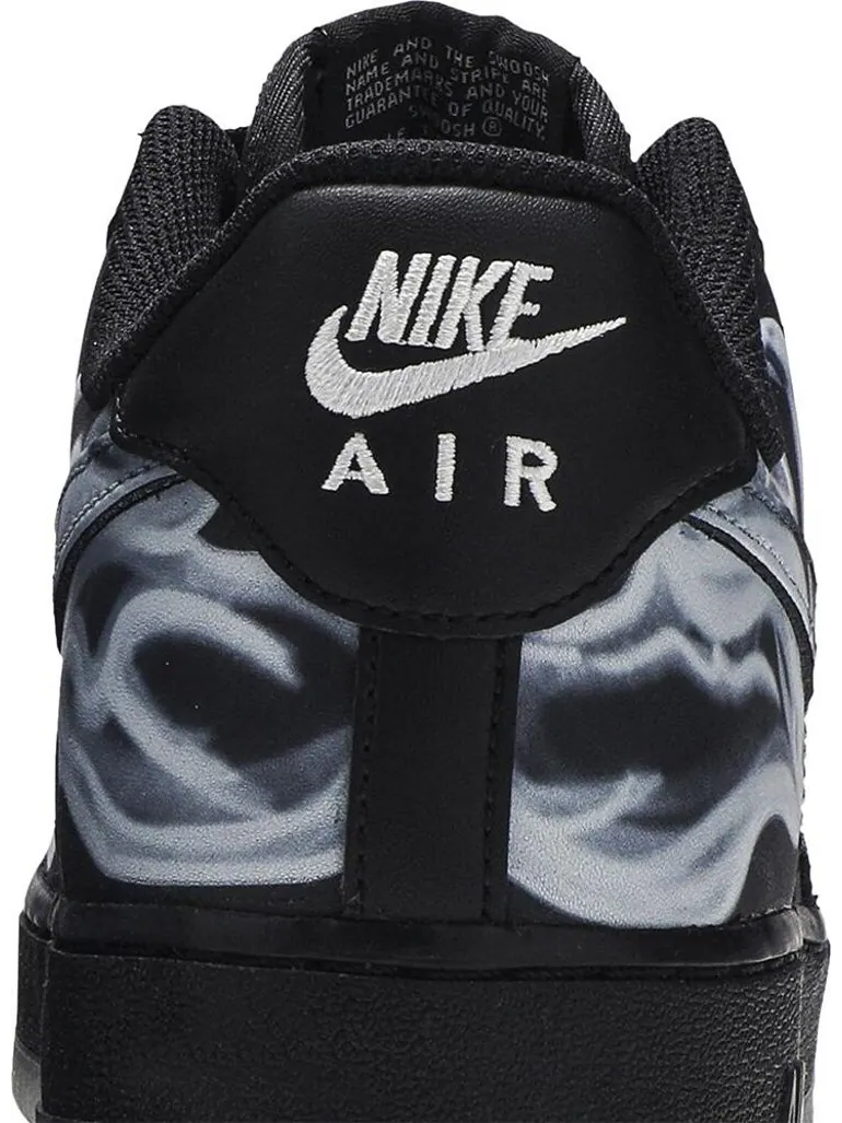 Кроссовки Nike Air Force 1 '07 QS 'Black Skeleton' — изображение 7 из 8, черный