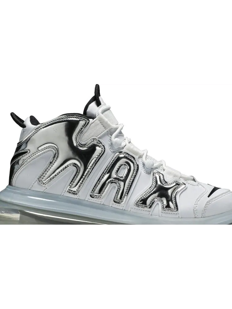 Кроссовки Nike Air More Uptempo 720 QS 'Chrome' — изображение 2 из 8, серебряный