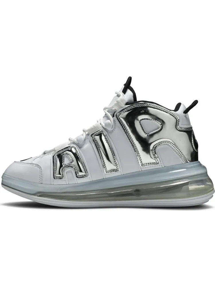 Кроссовки Nike Air More Uptempo 720 QS 'Chrome' — изображение 3 из 8, серебряный