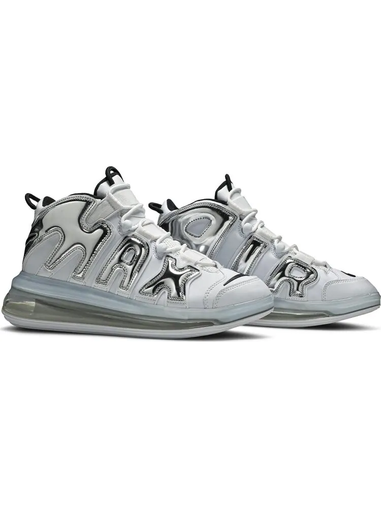 Кроссовки Nike Air More Uptempo 720 QS 'Chrome' — изображение 8 из 8, серебряный