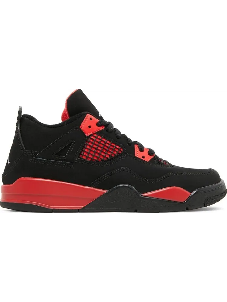 Кроссовки детские Air Jordan 4 Retro PS Red Thunder — изображение 1 из 8, красный