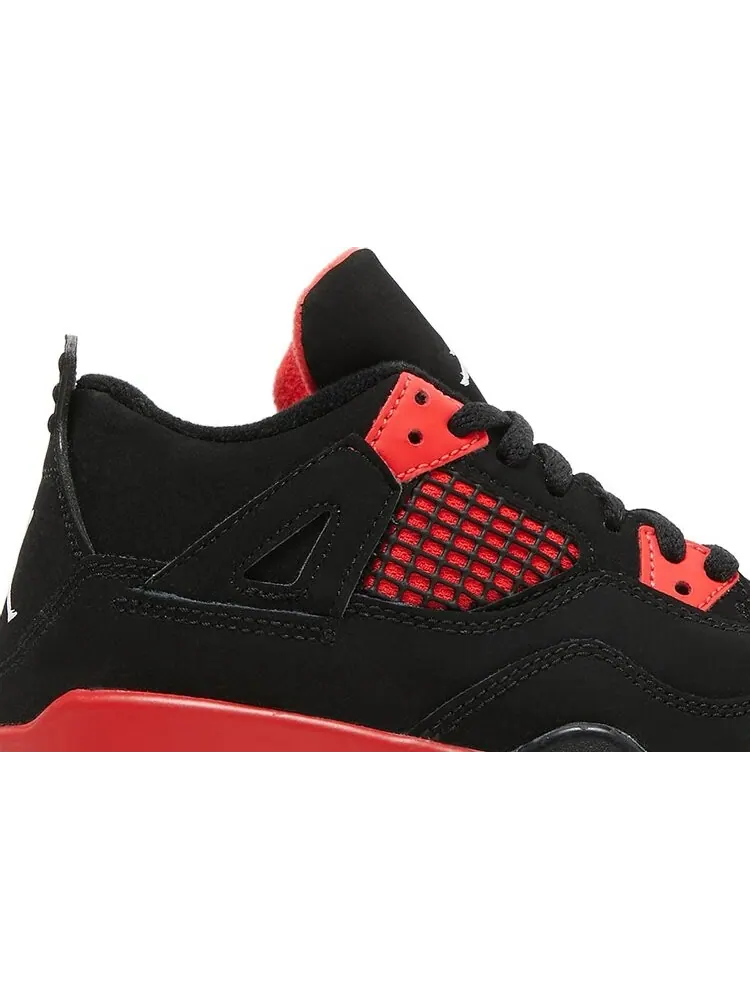 Кроссовки детские Air Jordan 4 Retro PS Red Thunder — изображение 2 из 8, красный