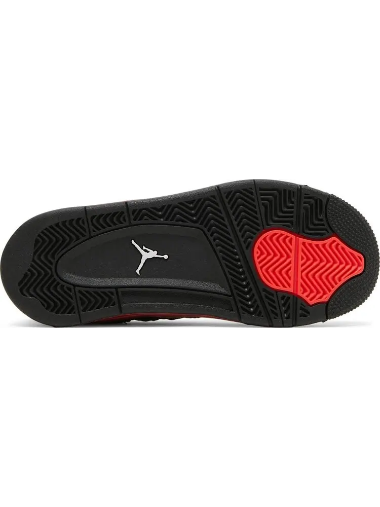 Кроссовки детские Air Jordan 4 Retro PS Red Thunder — изображение 4 из 8, красный