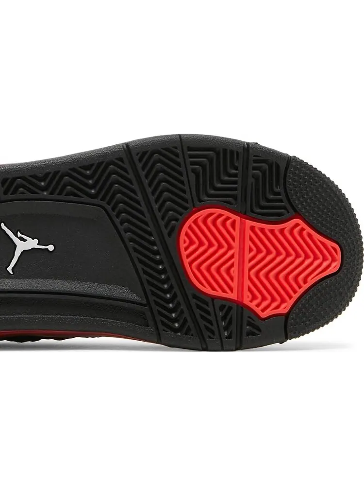 Кроссовки детские Air Jordan 4 Retro PS Red Thunder — изображение 5 из 8, красный