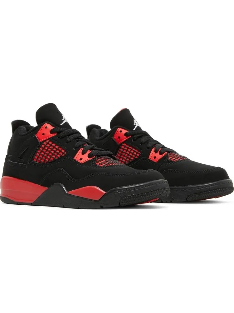 Кроссовки детские Air Jordan 4 Retro PS Red Thunder — изображение 8 из 8, красный