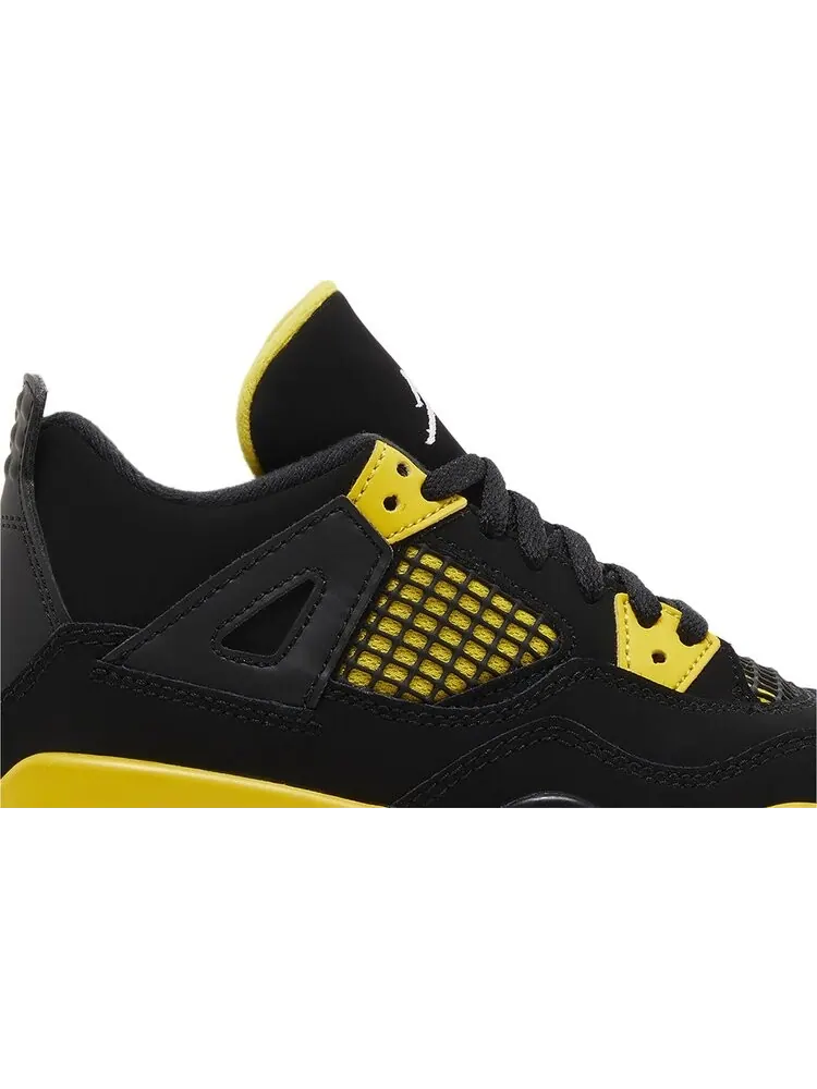 Кроссовки Air Jordan 4 Retro PS 'Thunder' 2023 — изображение 2 из 4, черный