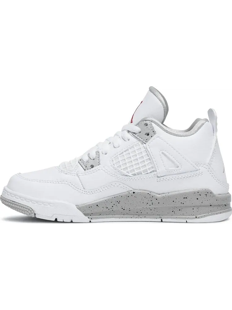 Кроссовки Air Jordan 4 Retro PS White Oreo — изображение 3 из 8, белый