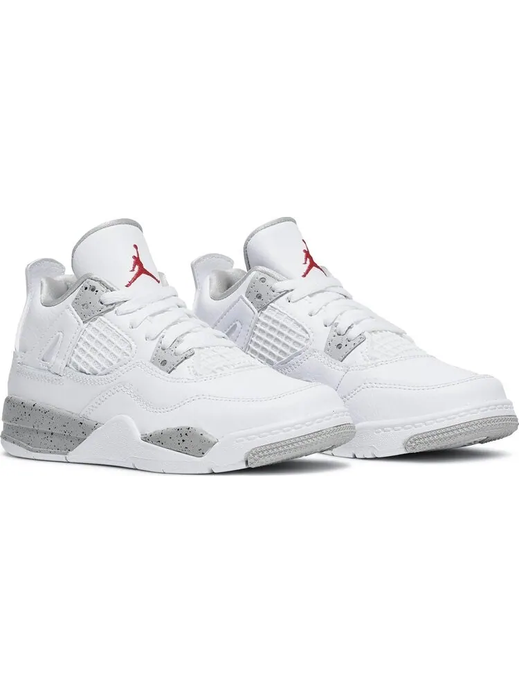 Кроссовки Air Jordan 4 Retro PS White Oreo — изображение 8 из 8, белый