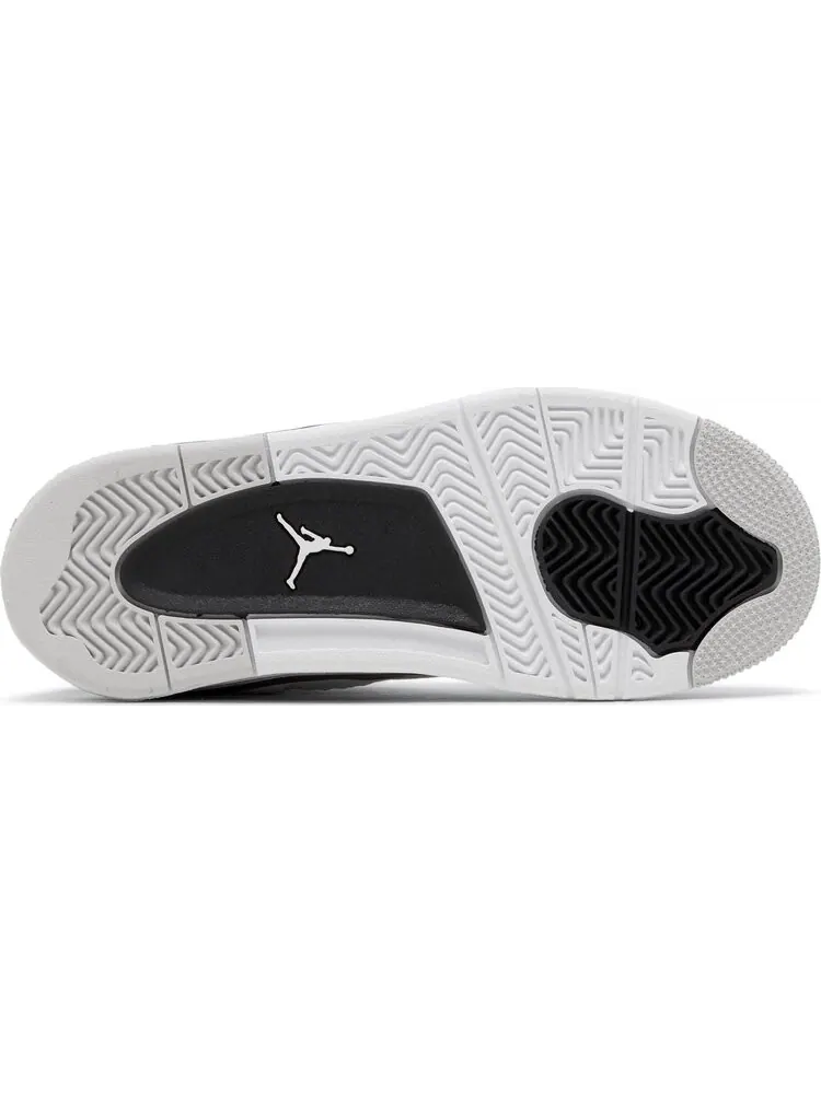 Кроссовки Air Jordan 4 Retro PS Military Black — изображение 4 из 8, белый