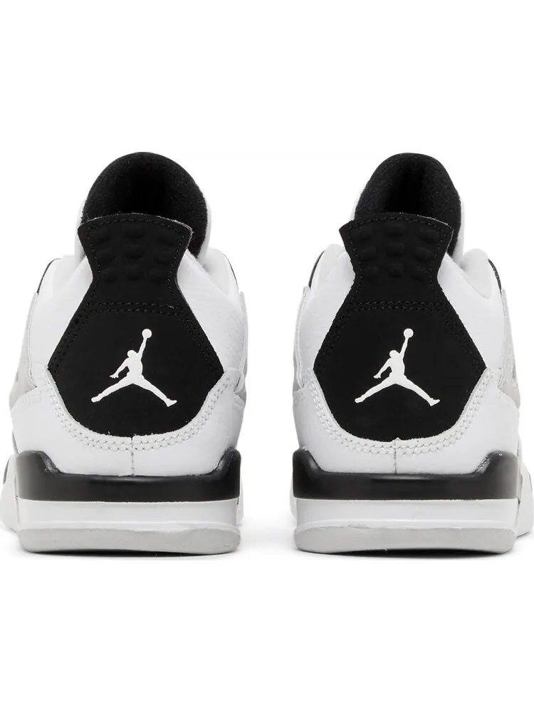 Кроссовки Air Jordan 4 Retro PS Military Black — изображение 6 из 8, белый
