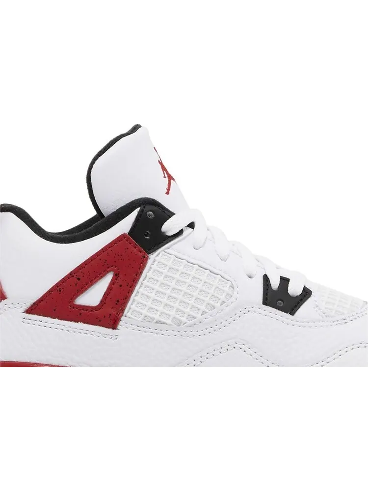 Кроссовки Air Jordan 4 Retro PS 'Red Cement' — изображение 2 из 4, белый