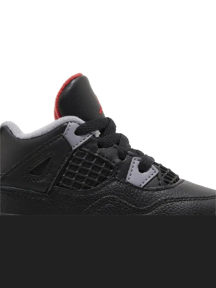 Кроссовки Air Jordan 4 Retro TD 'Bred Reimagined' — изображение 2 из 4, черный