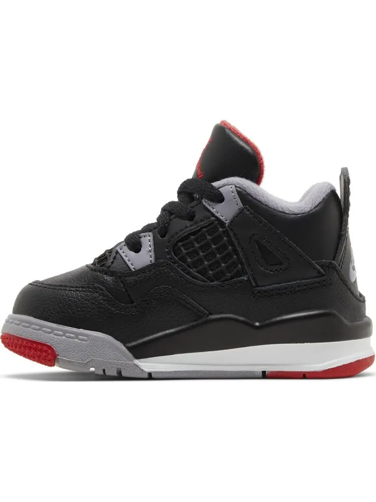 Кроссовки Air Jordan 4 Retro TD 'Bred Reimagined' — изображение 3 из 4, черный