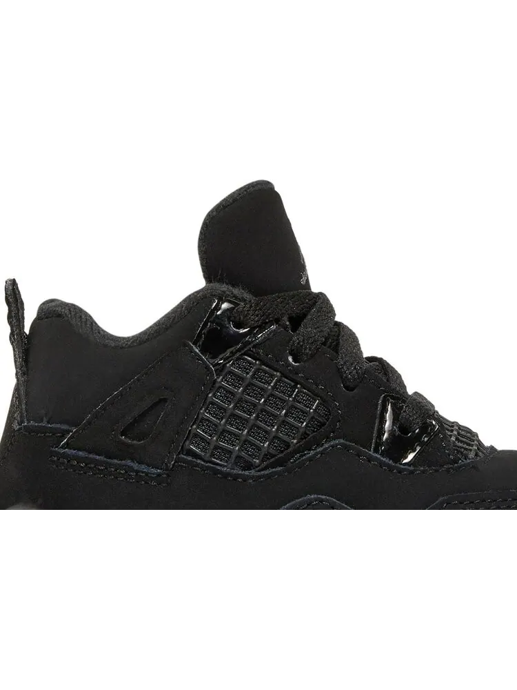 Кроссовки Air Jordan 4 Retro TD Black Cat 2020 — изображение 2 из 8, черный