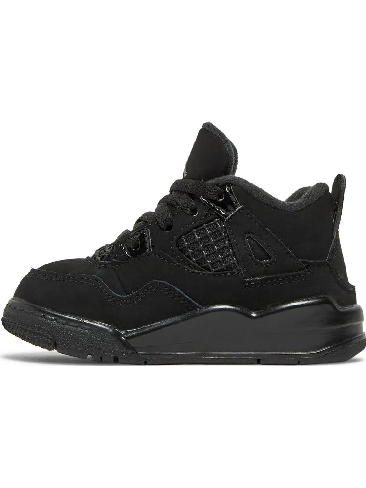 Кроссовки Air Jordan 4 Retro TD Black Cat 2020 — изображение 3 из 8, черный