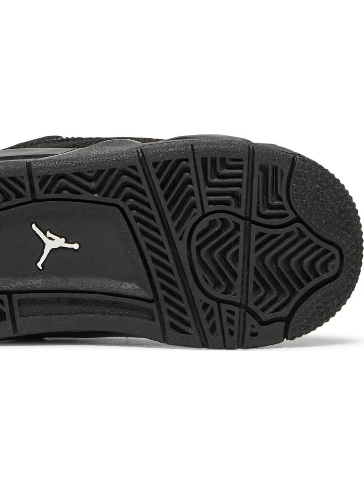 Кроссовки Air Jordan 4 Retro TD Black Cat 2020 — изображение 5 из 8, черный