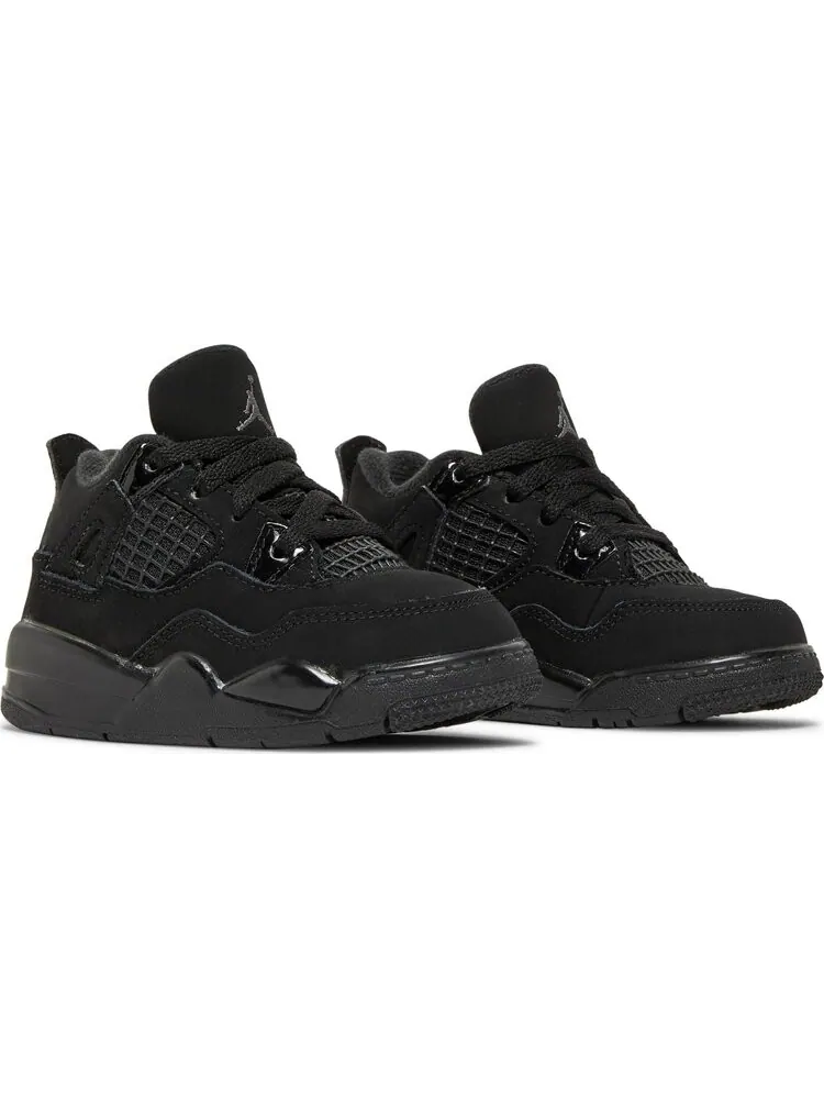 Кроссовки Air Jordan 4 Retro TD Black Cat 2020 — изображение 8 из 8, черный