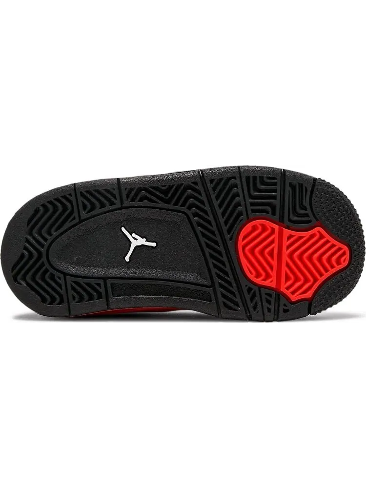 Кроссовки Air Jordan 4 Retro TD Red Thunder — изображение 4 из 8, красный