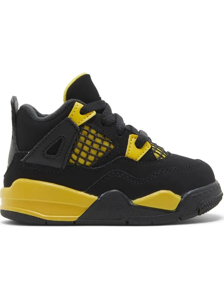 Кроссовки Air Jordan 4 Retro TD 'Thunder' 2023 — изображение 1 из 4, черный