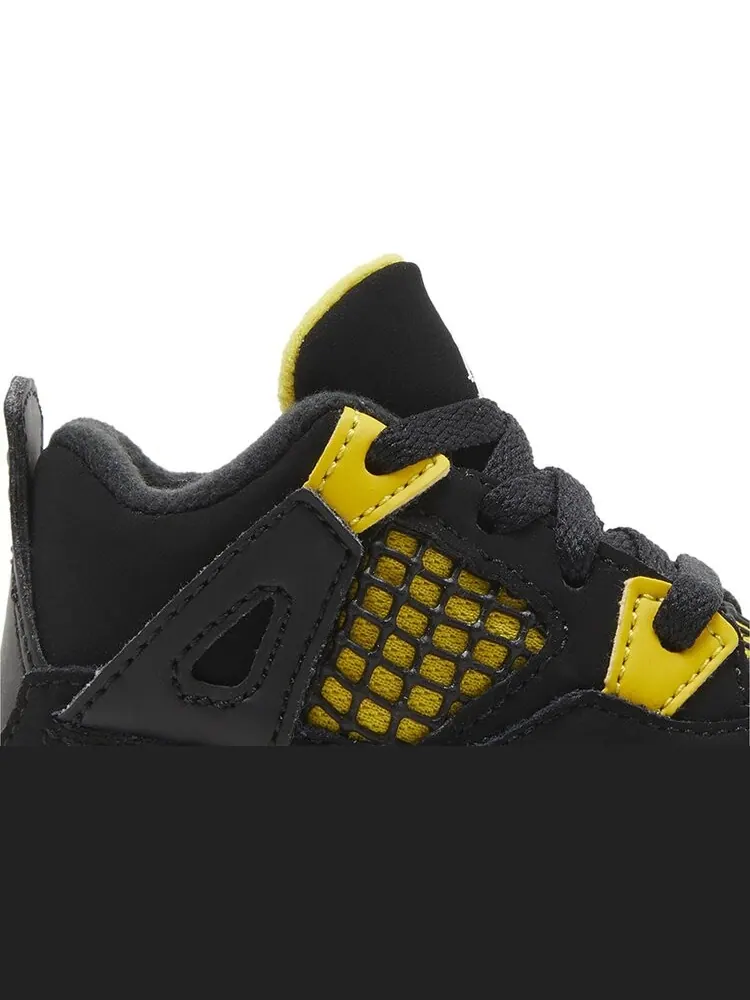 Кроссовки Air Jordan 4 Retro TD 'Thunder' 2023 — изображение 2 из 4, черный