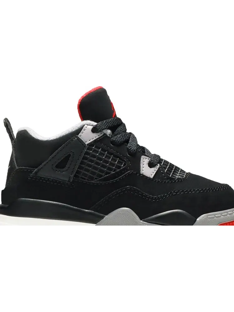 Кроссовки Air Jordan 4 Retro TD Bred 2019 — изображение 2 из 8, черный