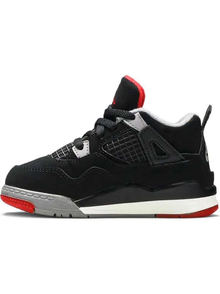 Кроссовки Air Jordan 4 Retro TD Bred 2019 — изображение 3 из 8, черный