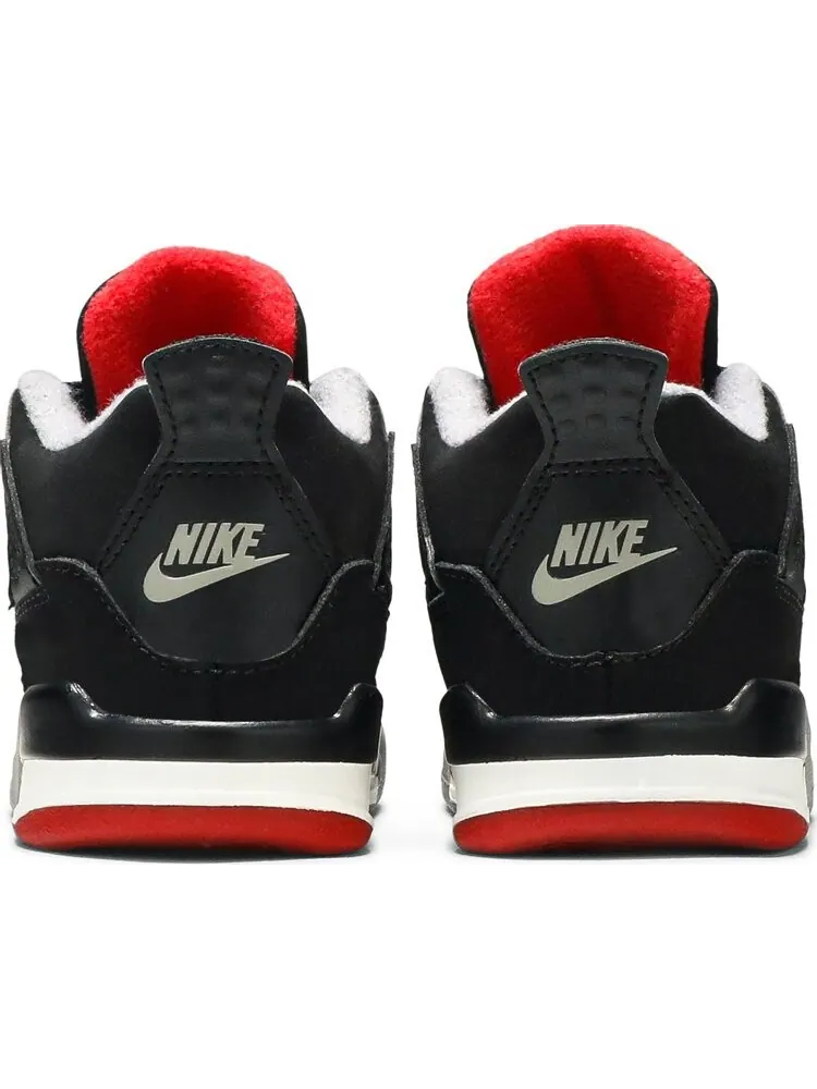 Кроссовки Air Jordan 4 Retro TD Bred 2019 — изображение 6 из 8, черный